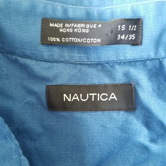 Nautica  Blue Cordory Button Down - Picture 2 of 7